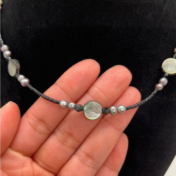 Lia Sophia’s Real Pearl and Shell Daybreak Necklace - Picture 2 of 4